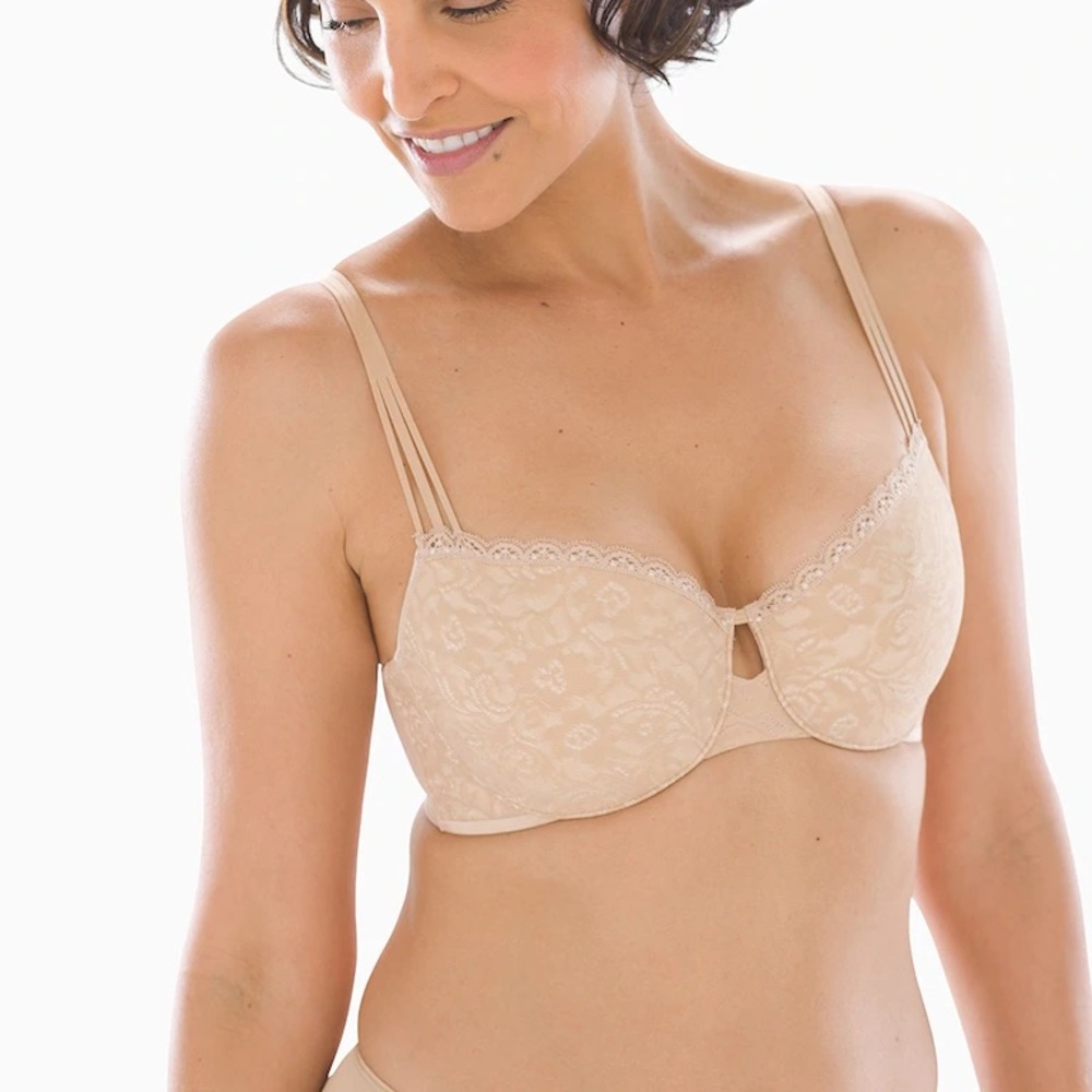 Soma Enticing Lift Balconette Unlined Bra Nude 36D